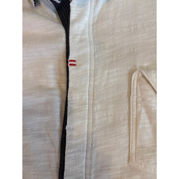 Robert Graham Shirt Mens White Blue Detail Long Sleeve ButtonUp T Shirt XL Pocke - Picture 4 of 11